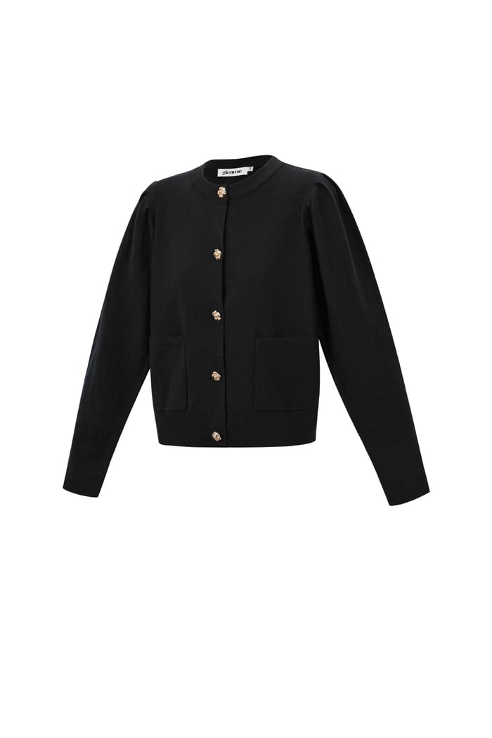 Cardigan with floral buttons h5Picture2