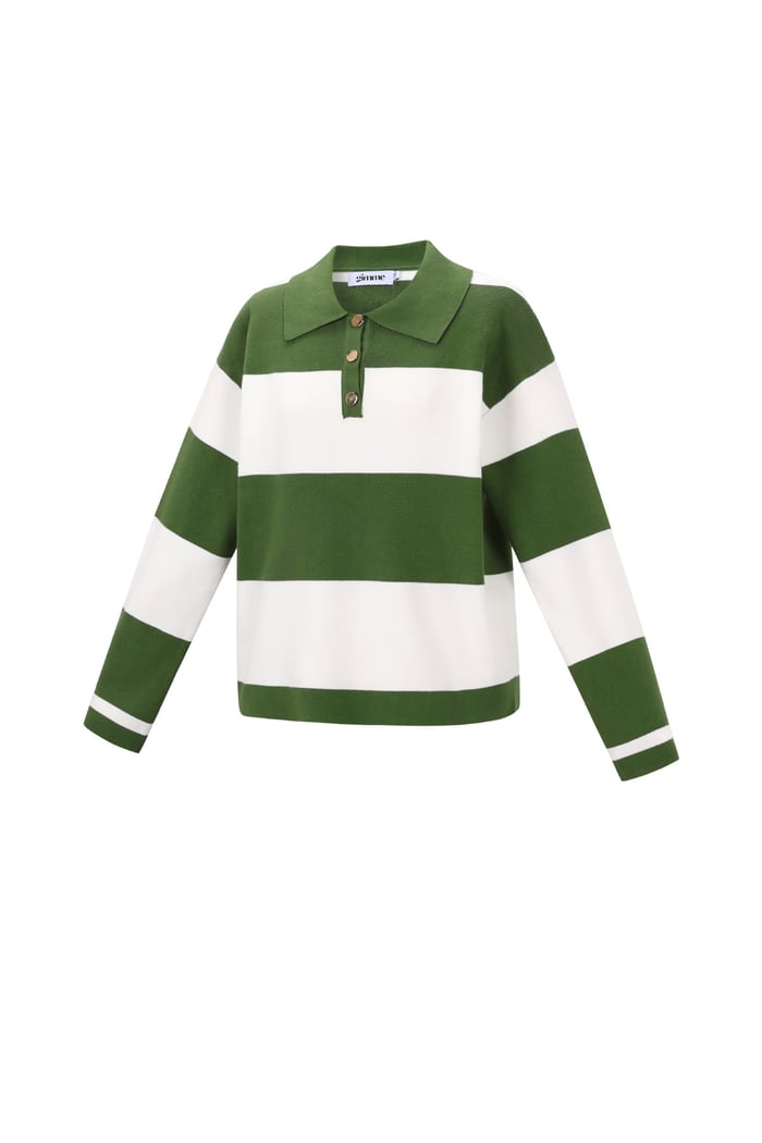 Knit sweaters Stripes Casual Fall/Winter h5Picture2
