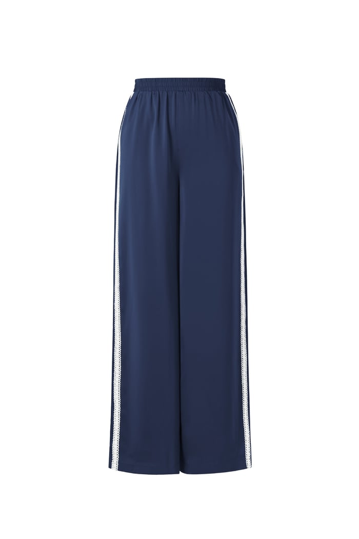 Satin Look Sporty Pants Picture13
