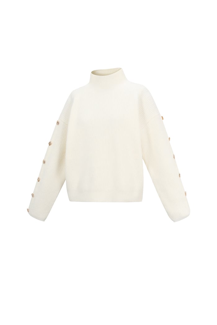 Sweater with buttons on the sleeves h5Picture2