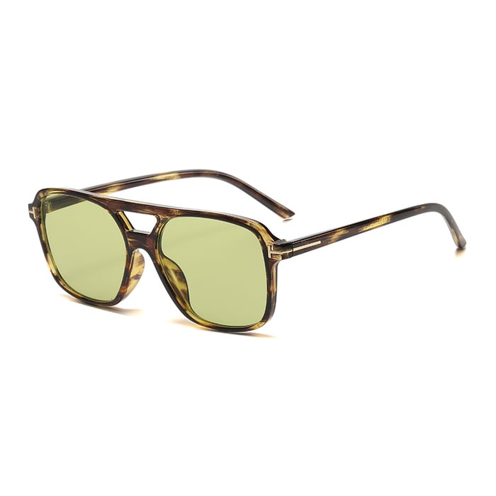 1 Paar Simple Series Alltags-Sonnenbrille aus einfarbigem Kunststoff für Damen