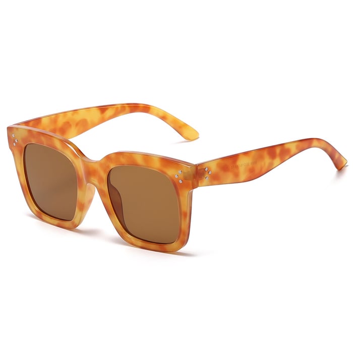 1 Pair Simple Series Daily Solid Color Plastic Women Sunglasses