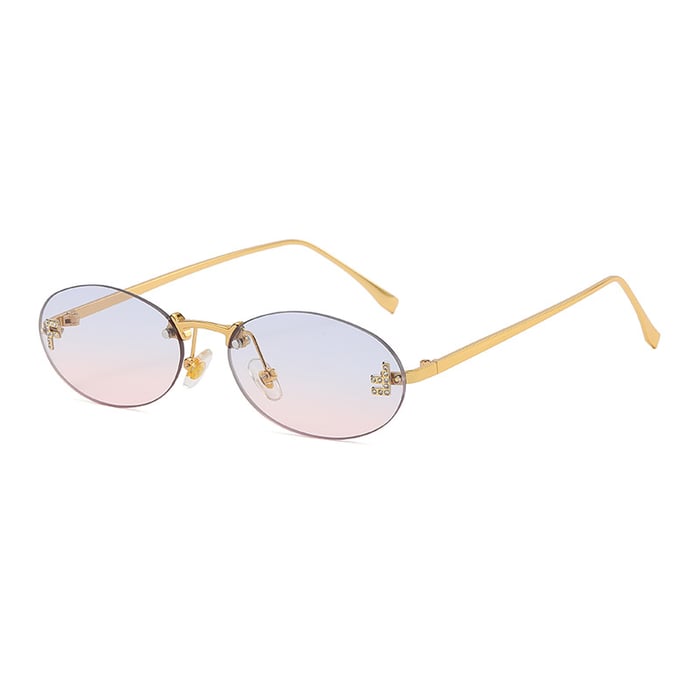 1 Paar Damen-Sonnenbrillen der Simple Series für den Alltag in Volltonfarbe