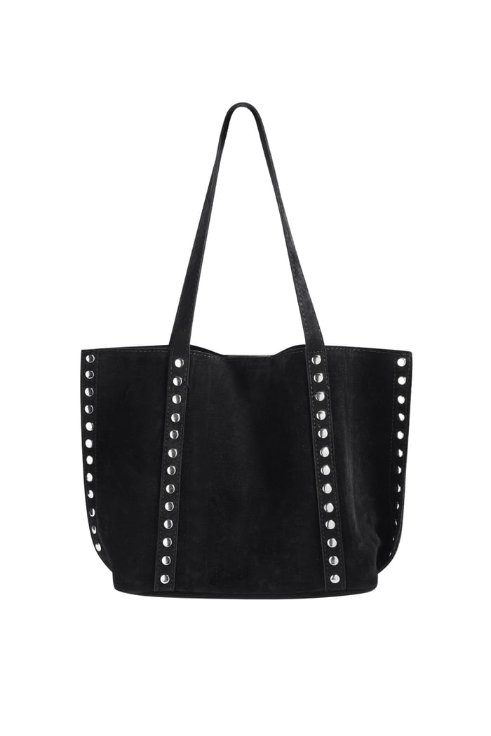Borse tote con rivetti, casual, in PU, accessori quotidiani 