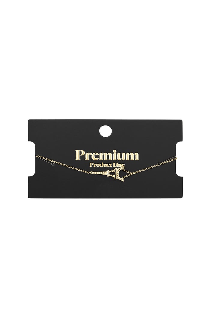 Armband „Stadt der Liebe“ – Goldfarbe - Goldfarbefarbe Bild2