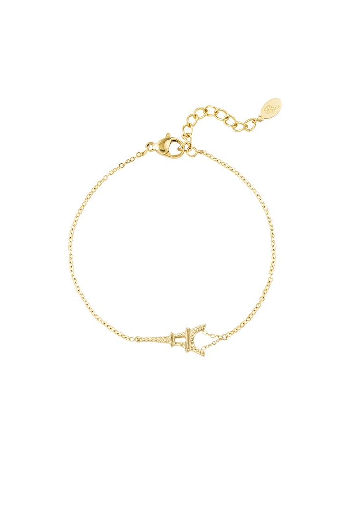 Armband „Stadt der Liebe“ – Goldfarbe - Goldfarbefarbe 