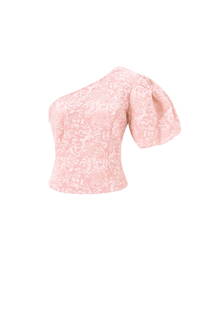 Short sleeve tops Floral print Elegant Spring/Summer