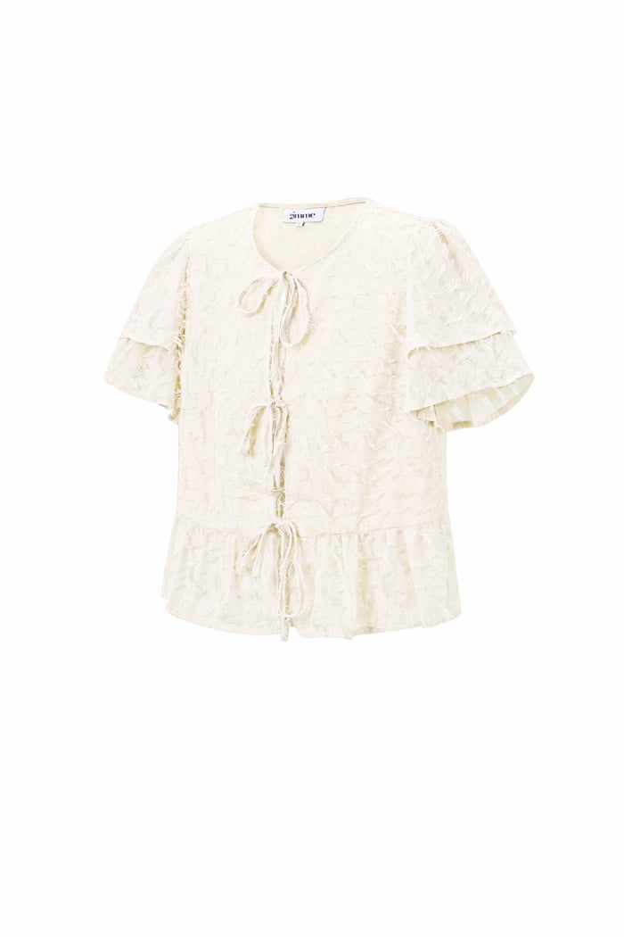 Short sleeve tops Solid color Elegant Spring/Summer h5Picture2