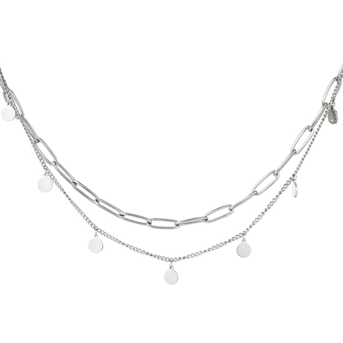 Necklace Chain Circle Gold