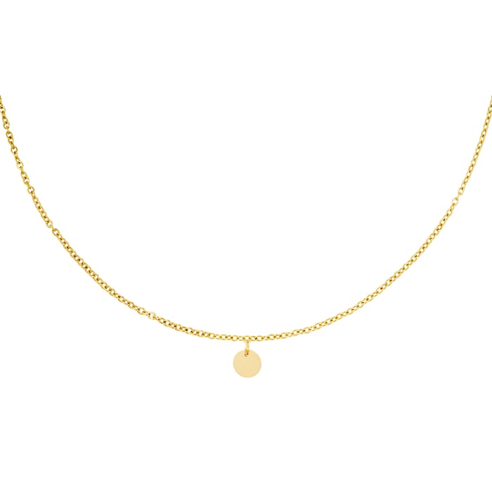 Necklace with little circle pendant