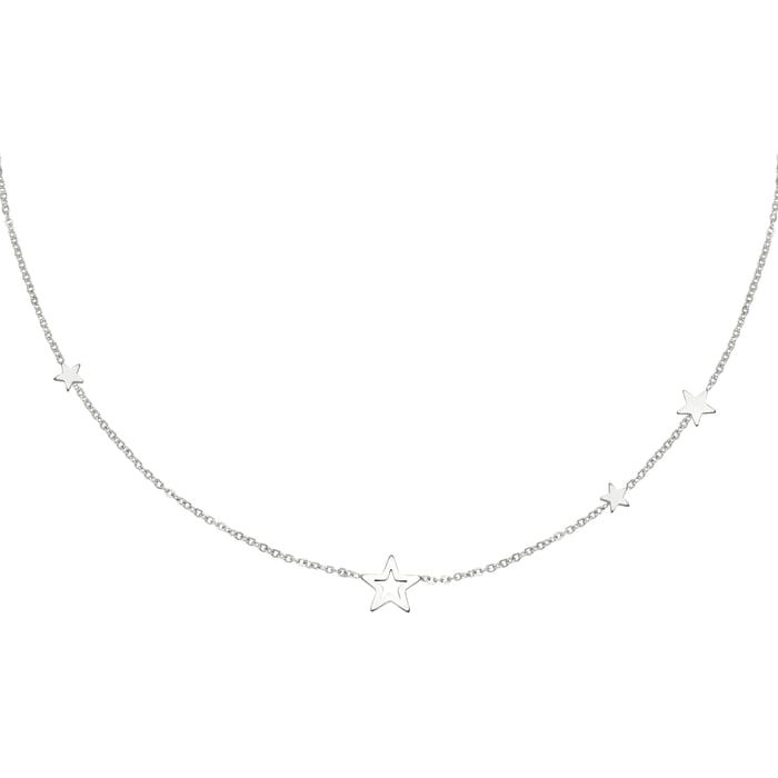 Stainless steel necklace stars