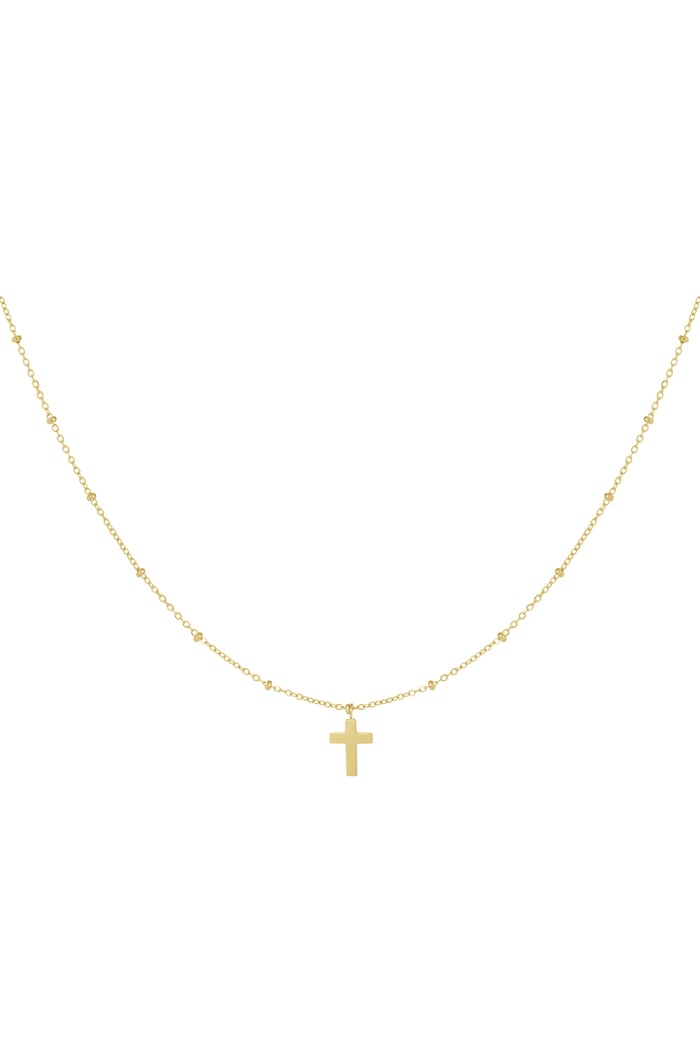 Necklace cross - Gold Color Stainless Steel h5Picture4