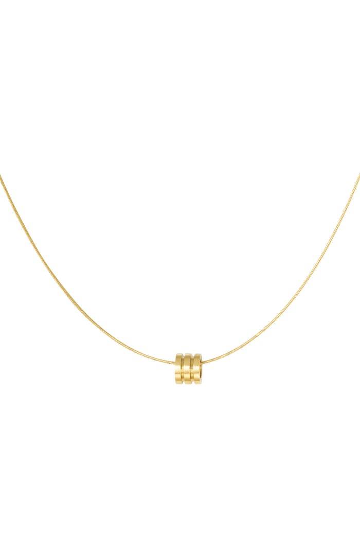necklace three-layer charm 
