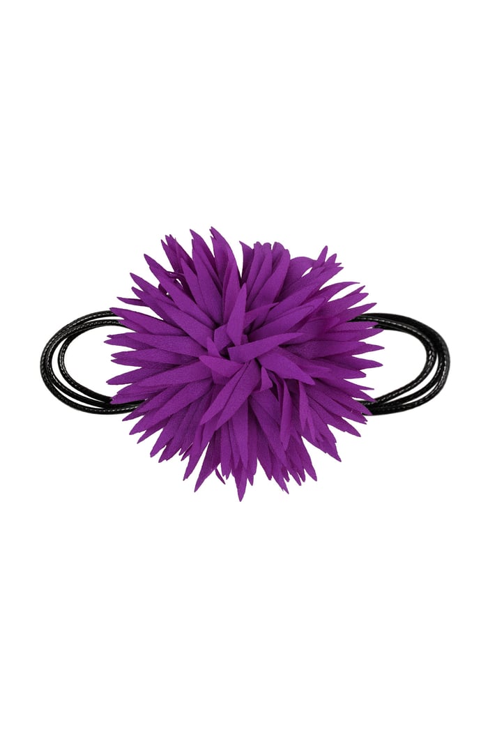 Collar declaración flor - aqua 