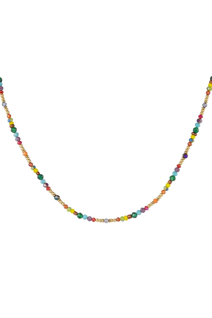 Necklace colorful beads - multi