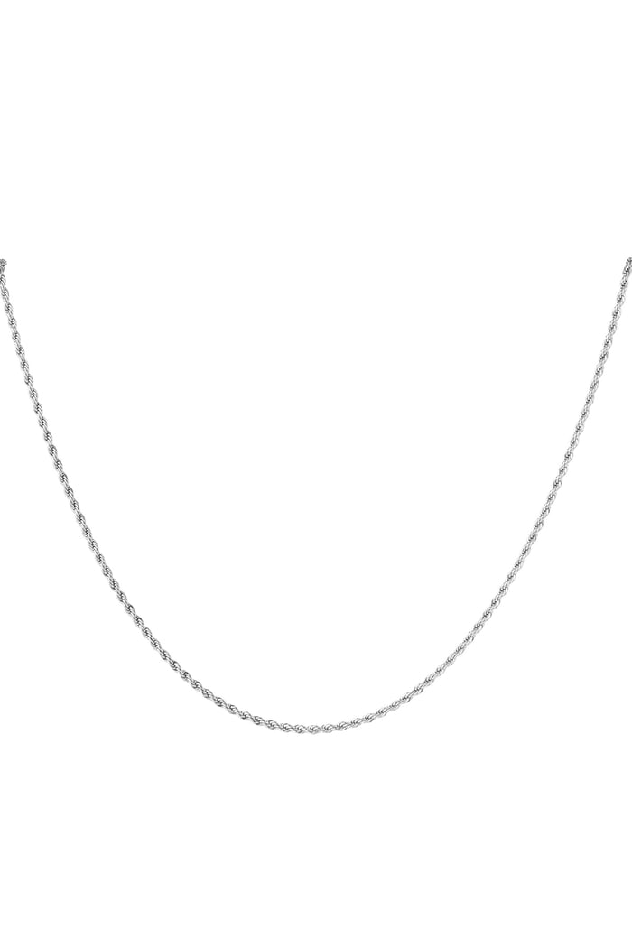 Collana unisex lunga ritorta - Colore oro - 2.0MM
