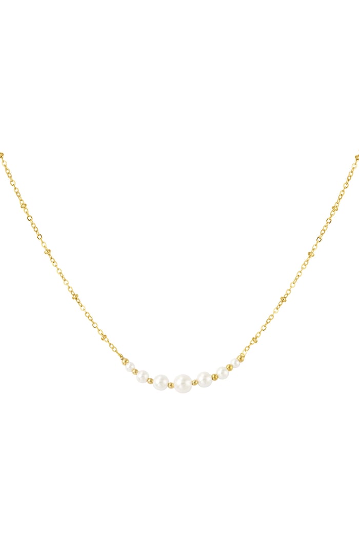 Necklace pearl party - Silver Color color