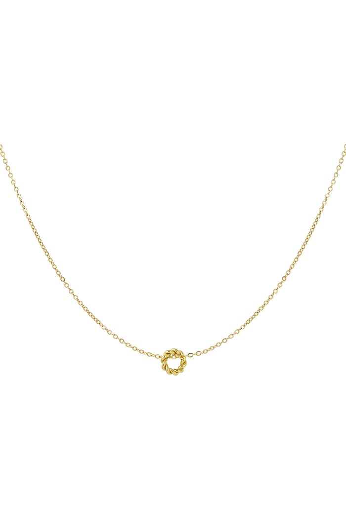 classic necklace with twisted charm