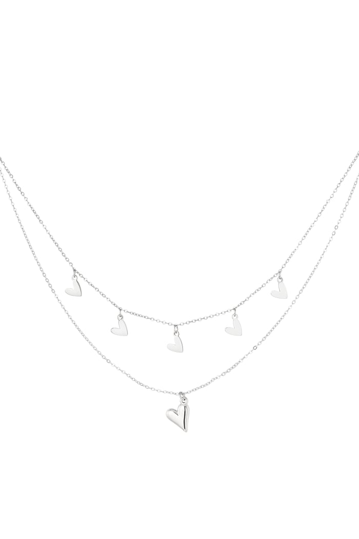 double heart necklace 