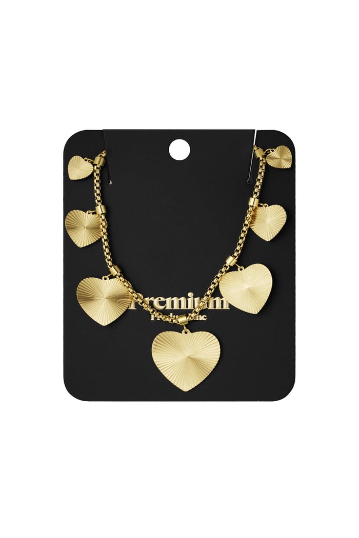 textured hearts necklace h5Picture3