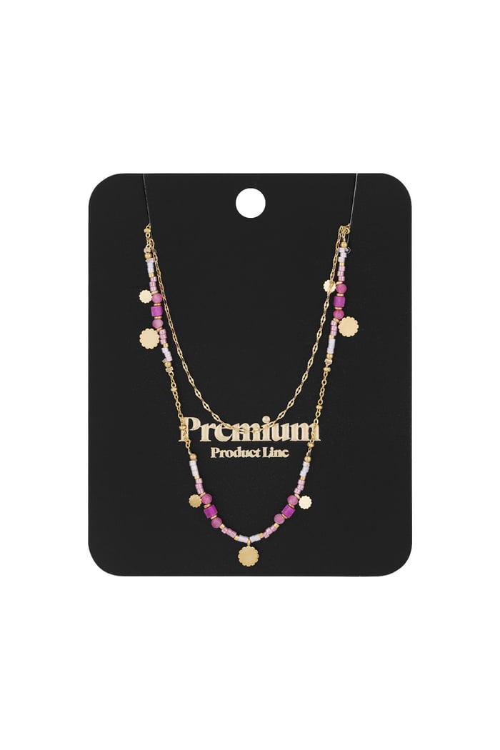 collana ciondoli rosa Immagine2