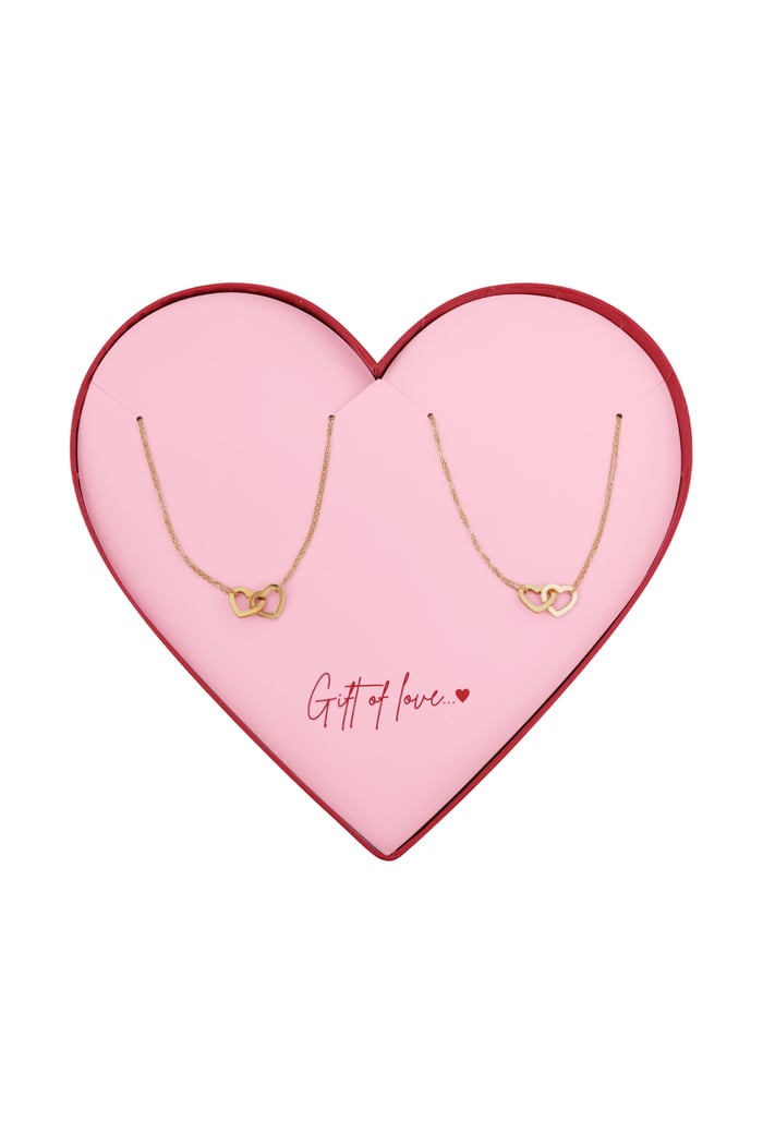 colliers love knots en acier inoxydable - cadeau d'amour 