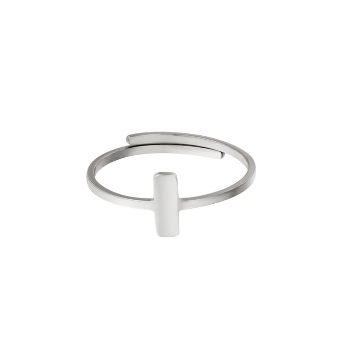 Adjustable ring litle recktangle