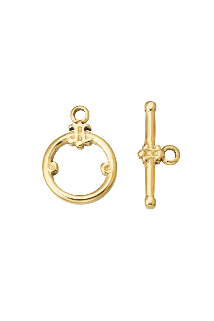 DIY Endverbindung Halskette und Armband gedrehter Kreis anmutig – Goldfarbe - Goldfarbefarbe