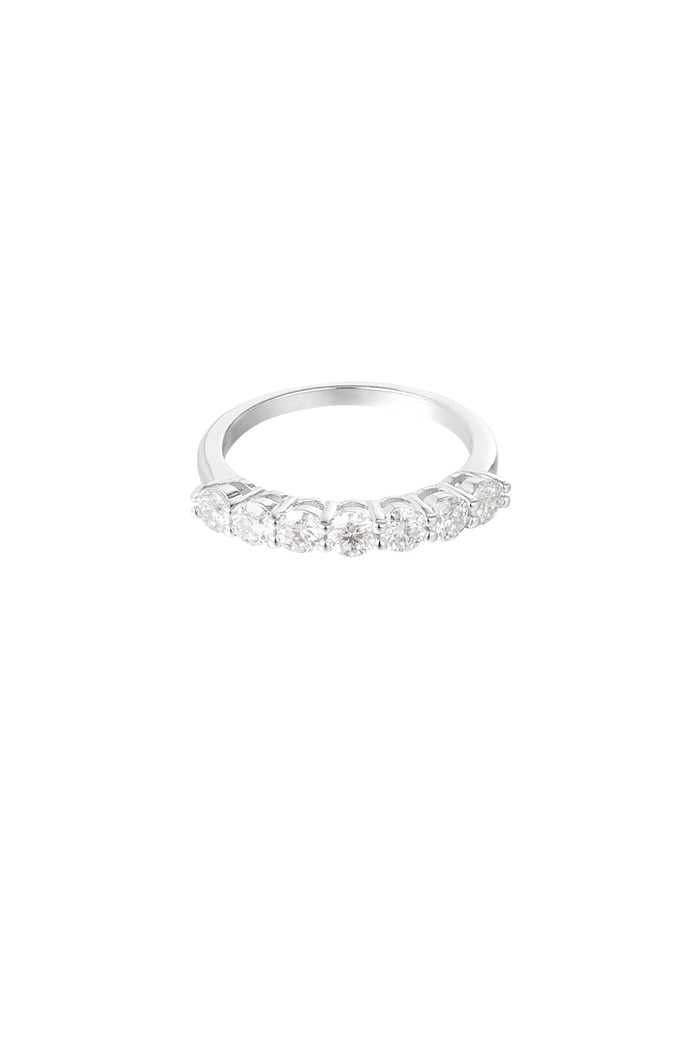 Ring small stones in a row - Gold Color - 16 