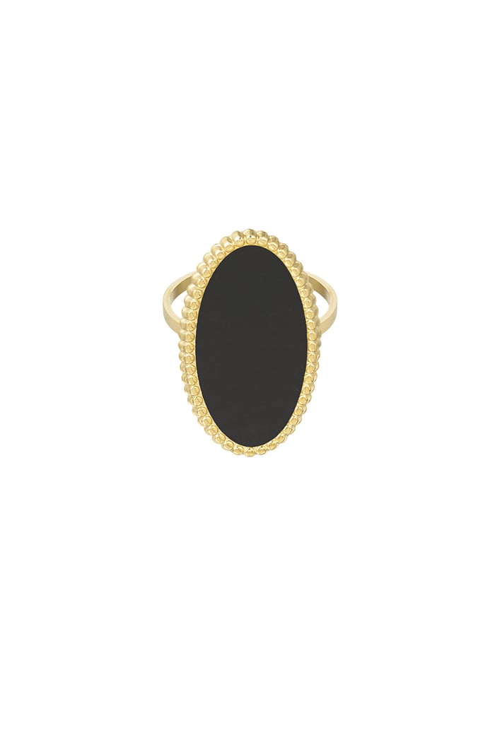 Ring vintage edge - Gold color/white 