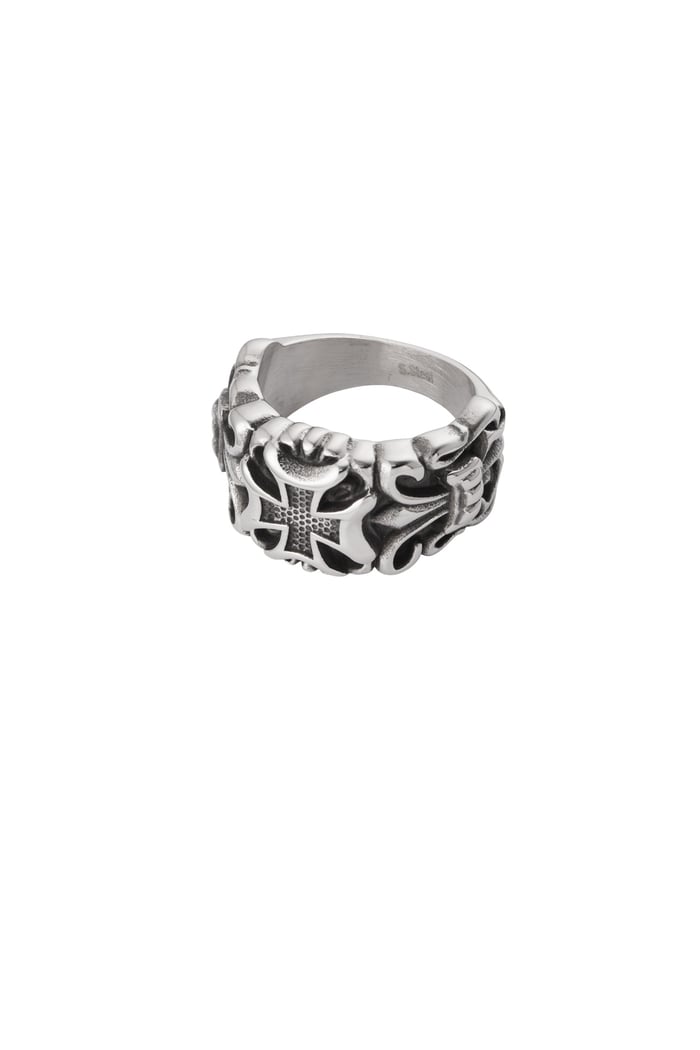 Men's ring ornament - Silver Color color