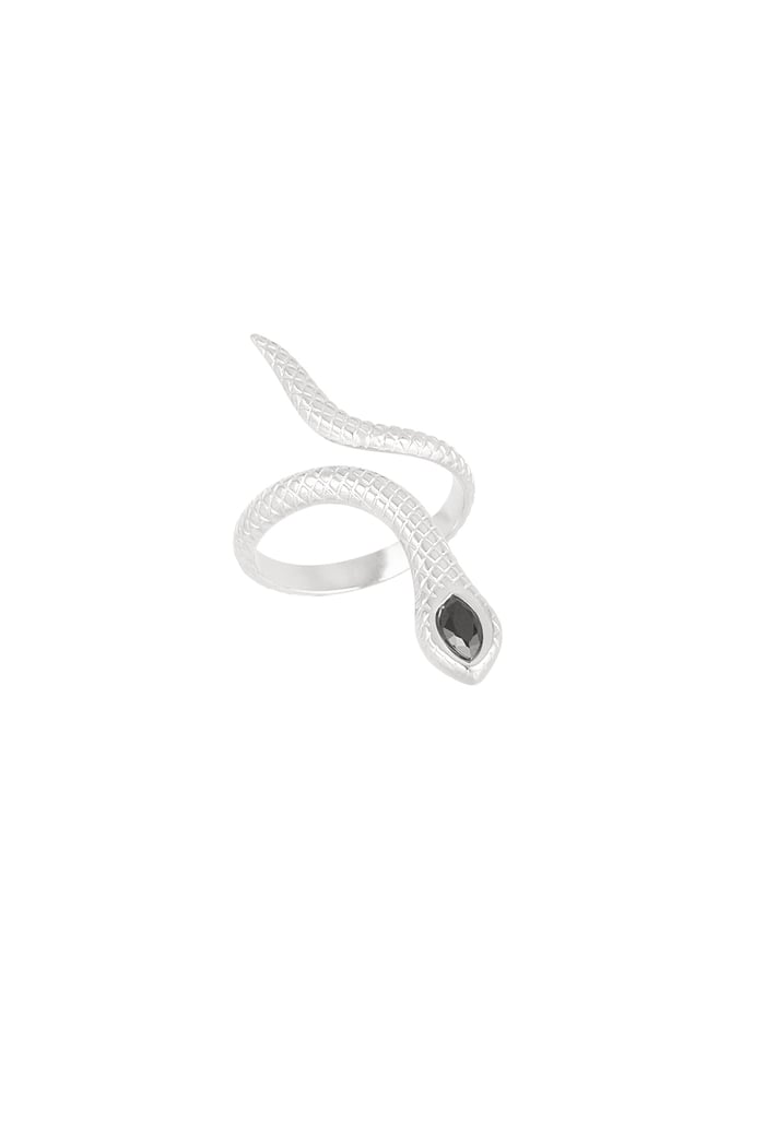 Black snake ring - Silver Color color h5Picture5