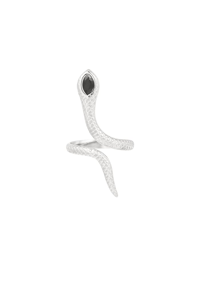 Black snake ring - Silver Color color h5Picture4