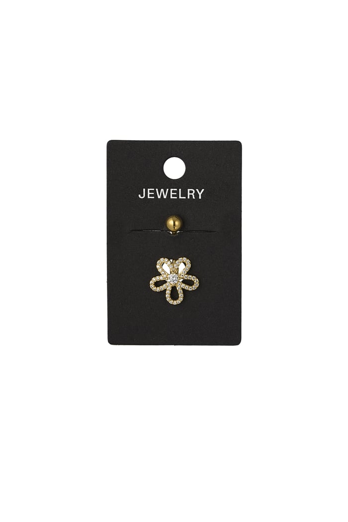 Navel piercing charmed flower - Silver Color color Picture2