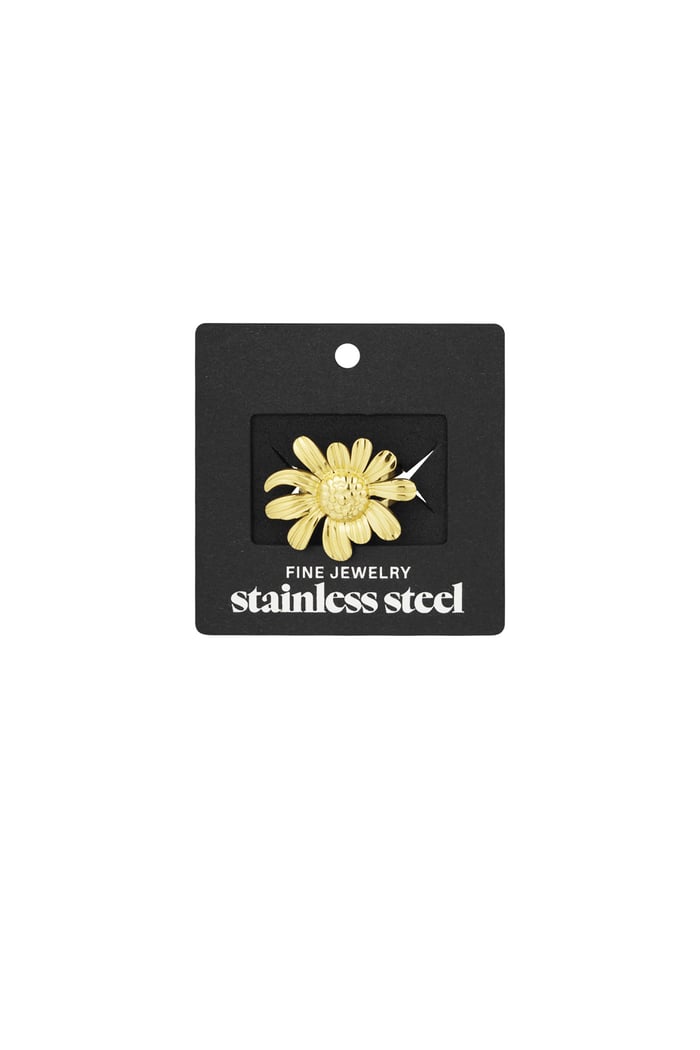 Ring „Happy Daisy“ – Goldfarbe - Goldfarbefarbe h5Bild4