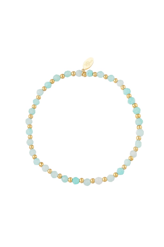 Bracciale con perline - lilla/Colore oro 