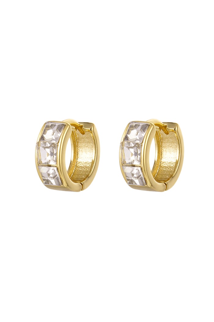 Creolen Chic - Goldfarbe Kupfer 