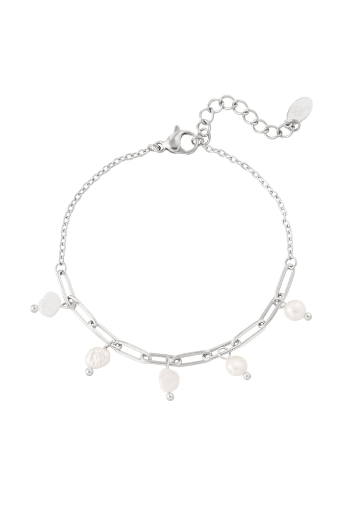 Gliederarmband mit Perlen