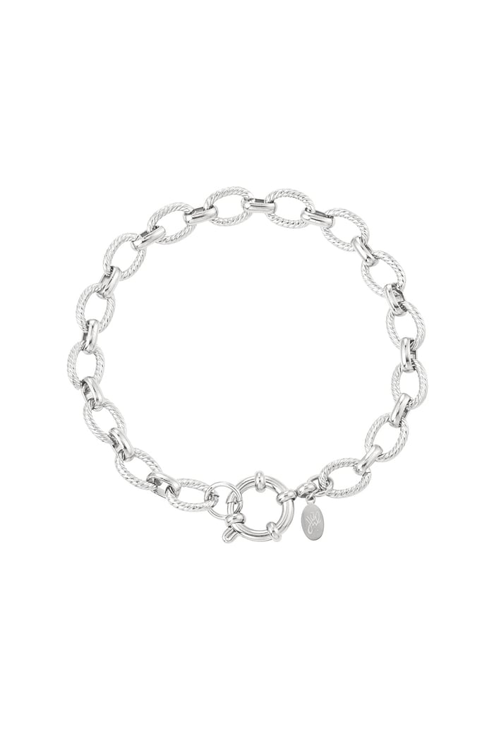 Armband mit runden Gliedern – Goldfarbe - Goldfarbefarbe 