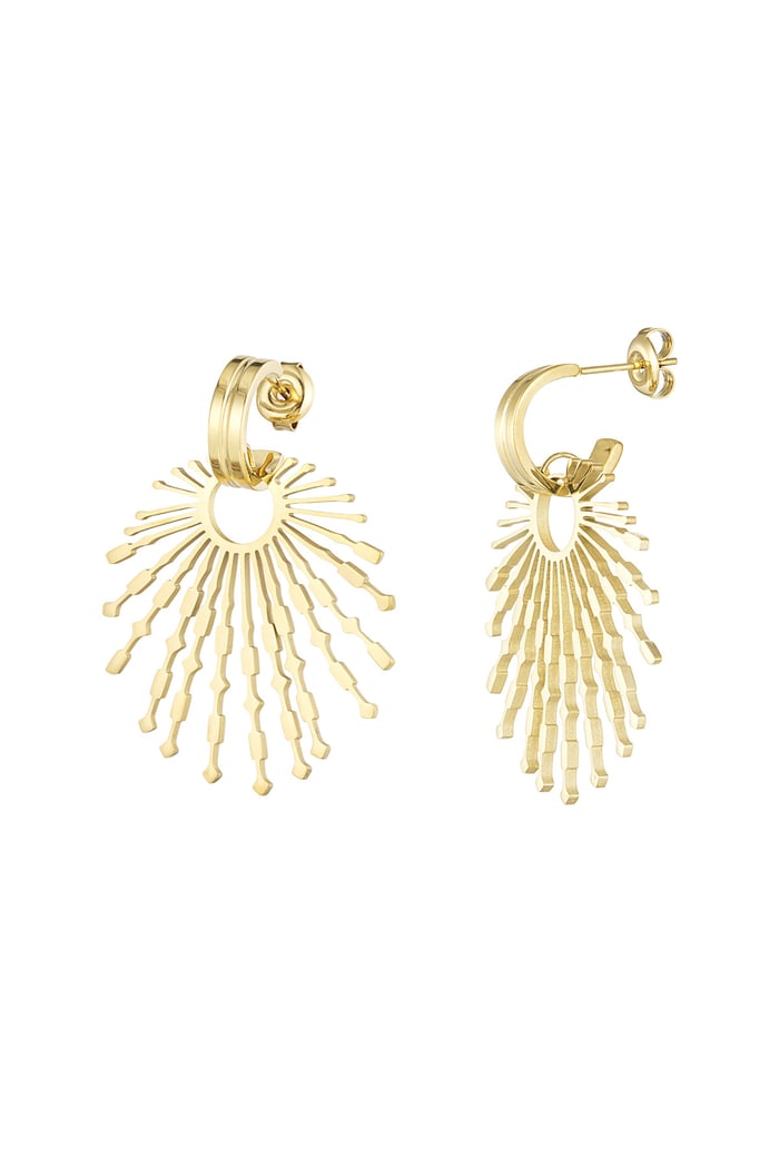earrings sun rays 