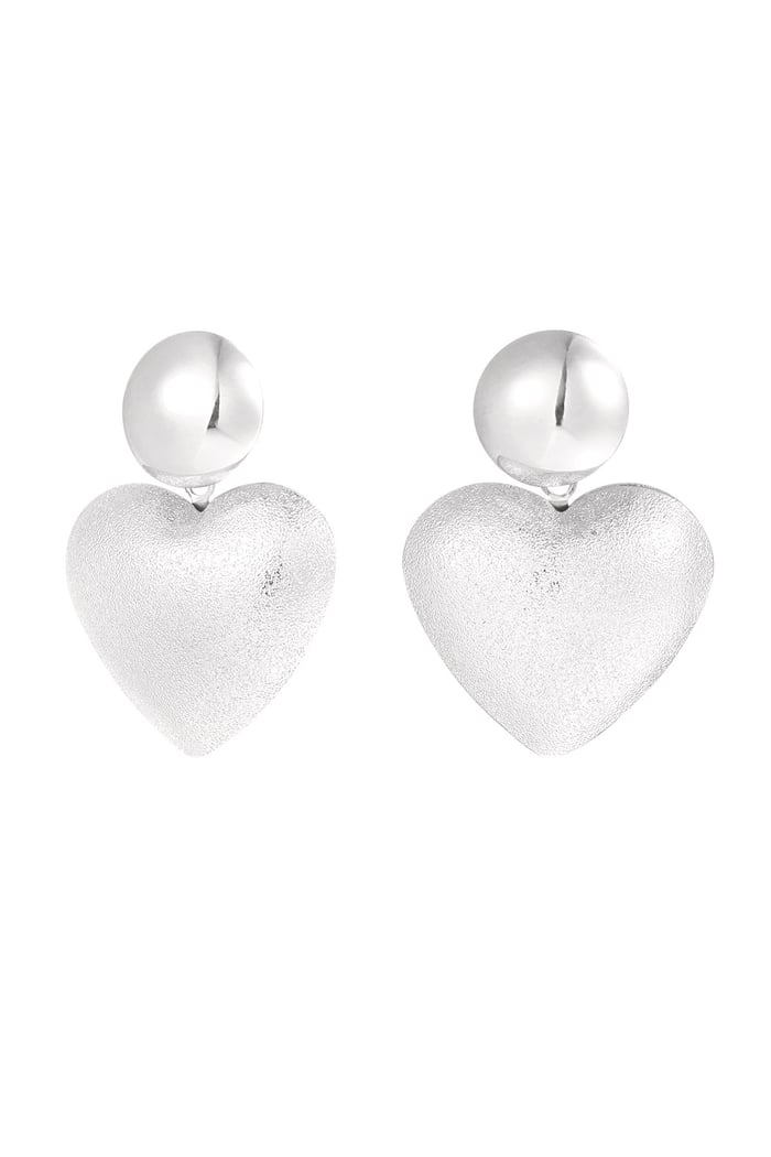 earrings heart with dot 