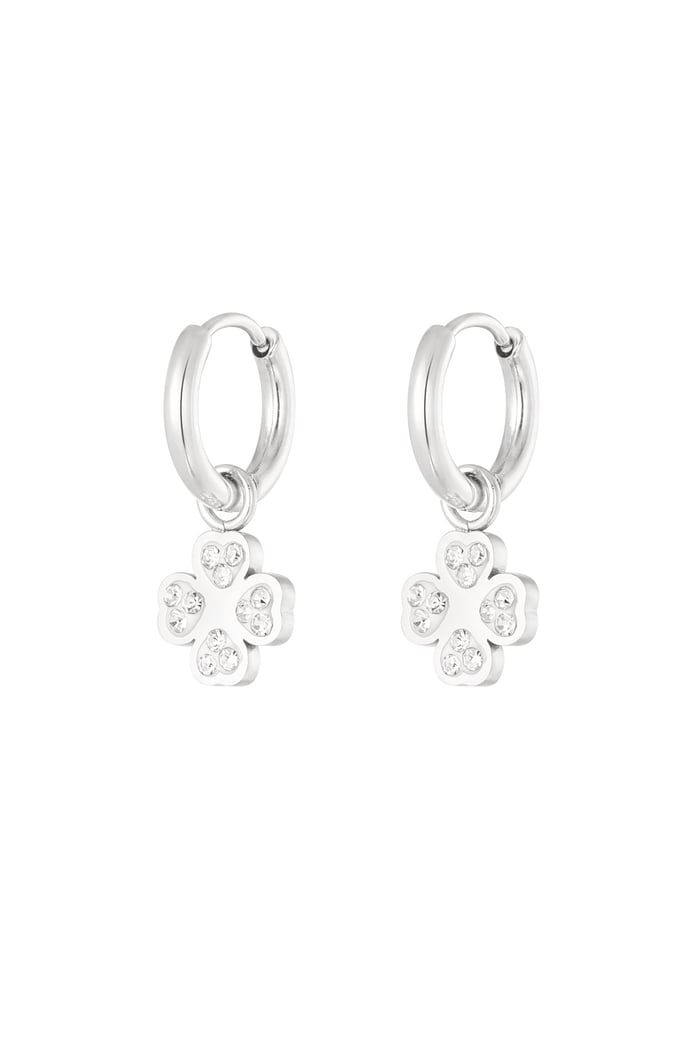 earrings hearts clover 