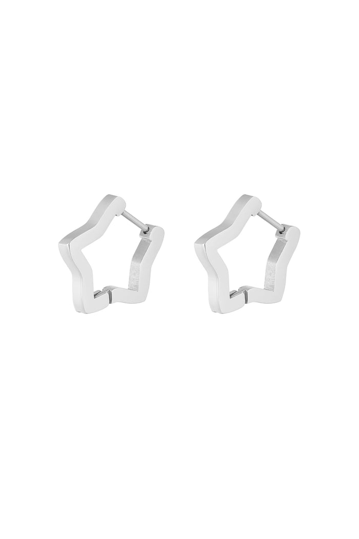 basic star earrings medium