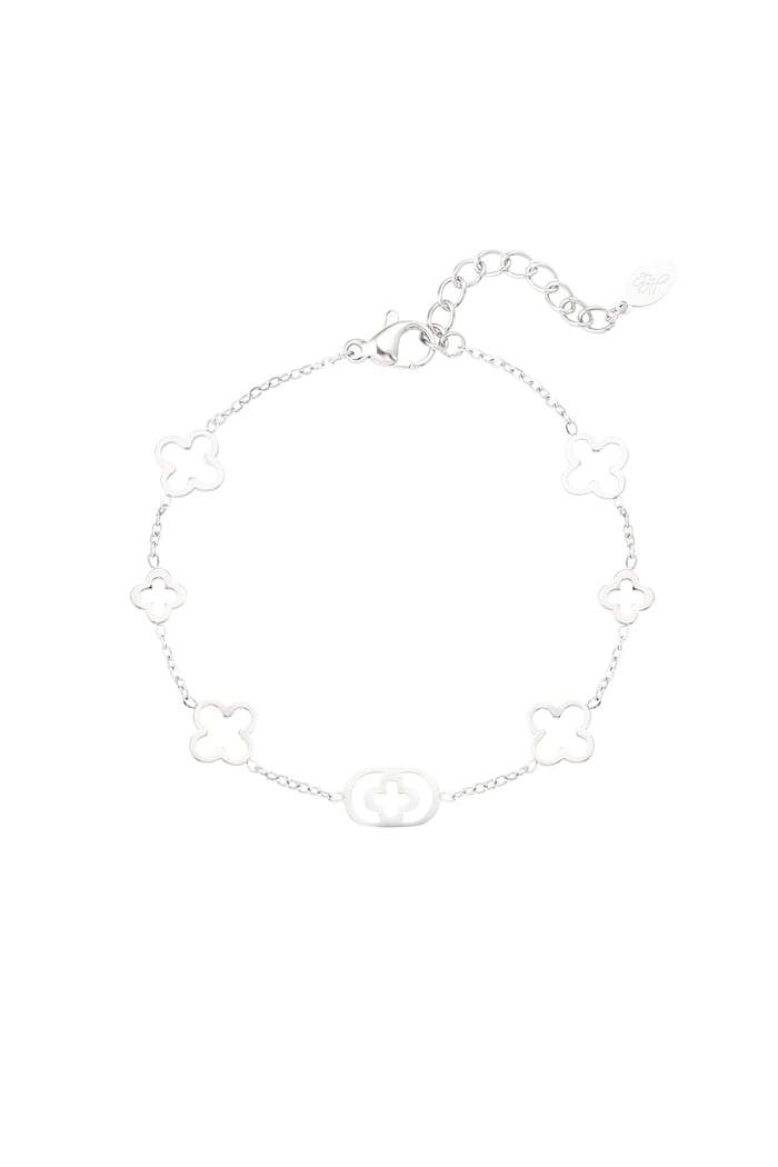 Klassisches Armband mit Kleeblatt-Anhängern 