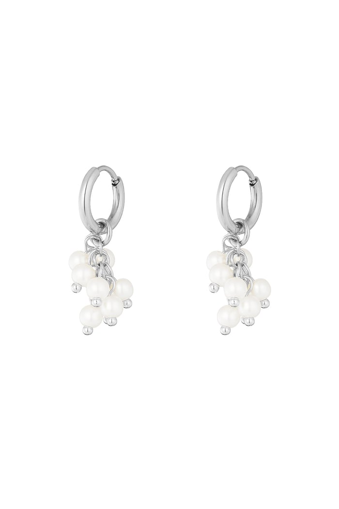 Ohrring mit Perlenspule – Goldfarbe - Goldfarbefarbe