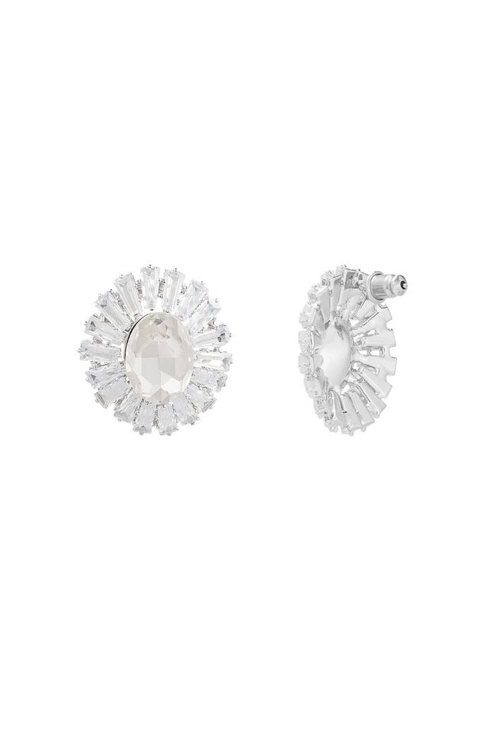 Orecchini sole scintillante Colore oro - zircone rame