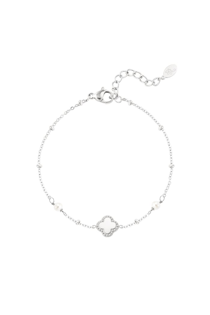 bracelet clover with pearls 
