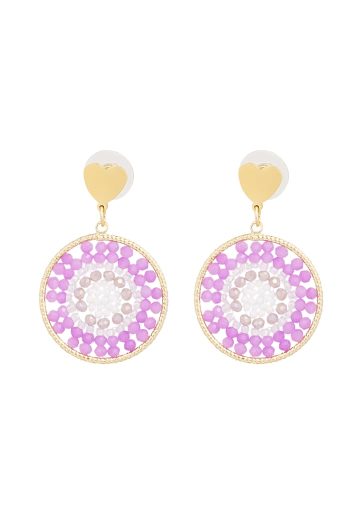 Orecchini mandala con cuore