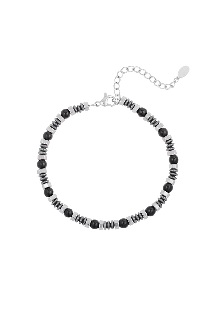Schlichtes Herrenarmband mit Perlen