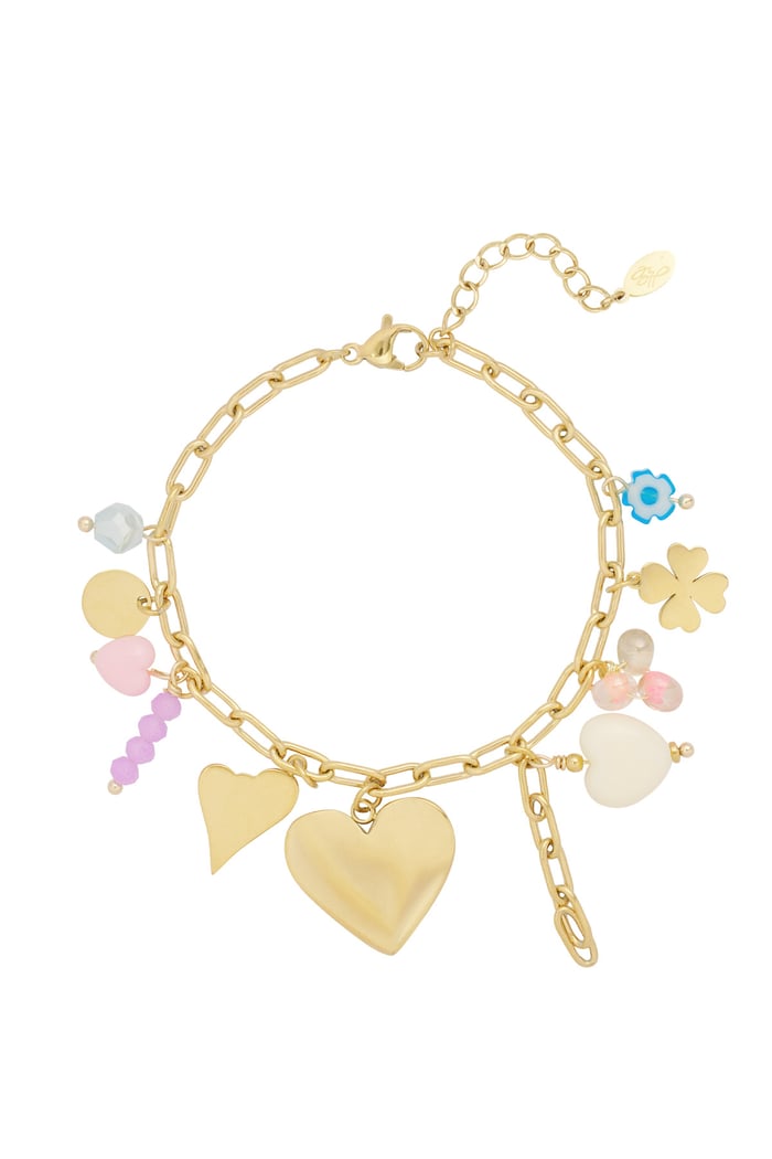 charm bracelet colored charms